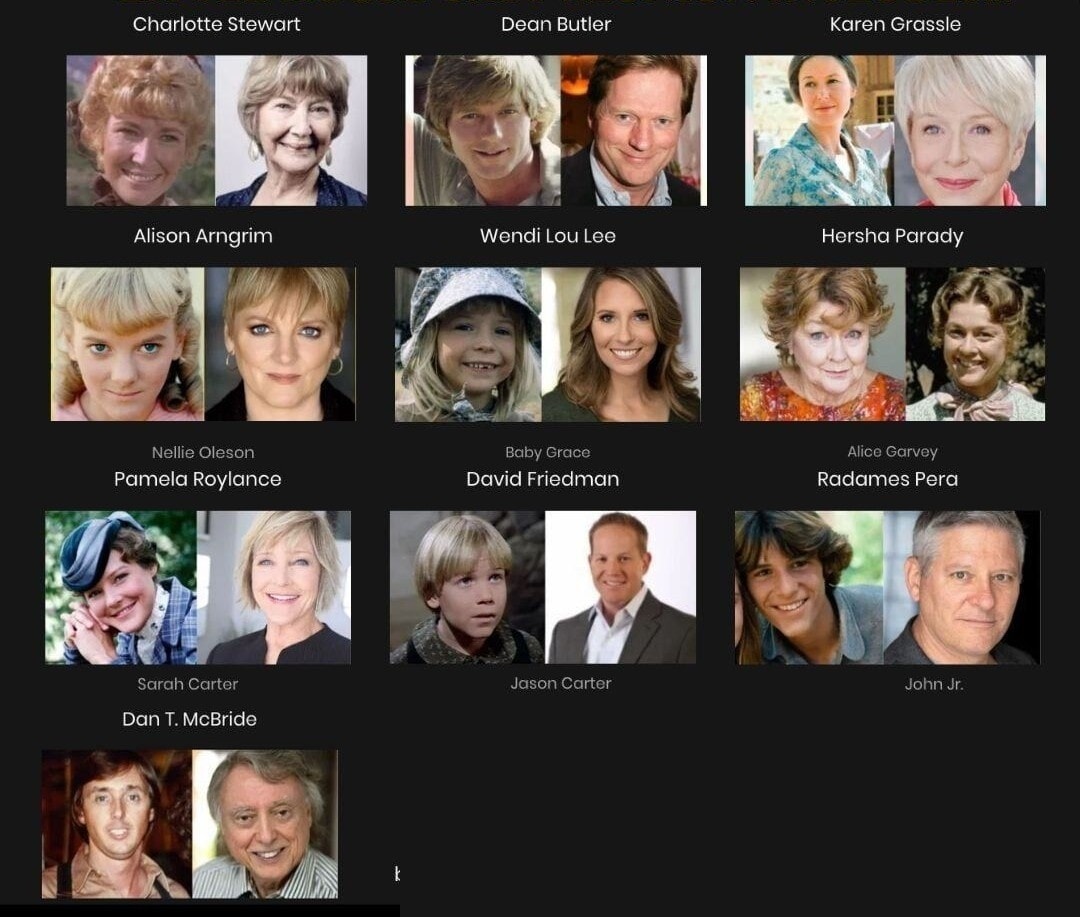 Little House Cast Reunion — Charlotte Stewart, Dean Butler, Karen Grassle, Alison Arngrim, Wendi Lou Lee, Hersha Parady, Pamela Roylance, David Friedman, Radames Pera, Dan T. McBride